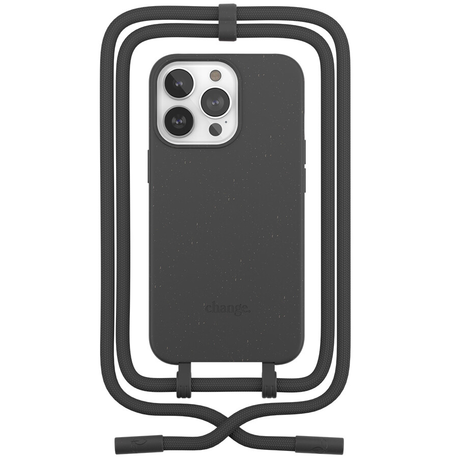 Capa Change Woodcessories Black / Biomaterial Para IPhone 14 Pro
