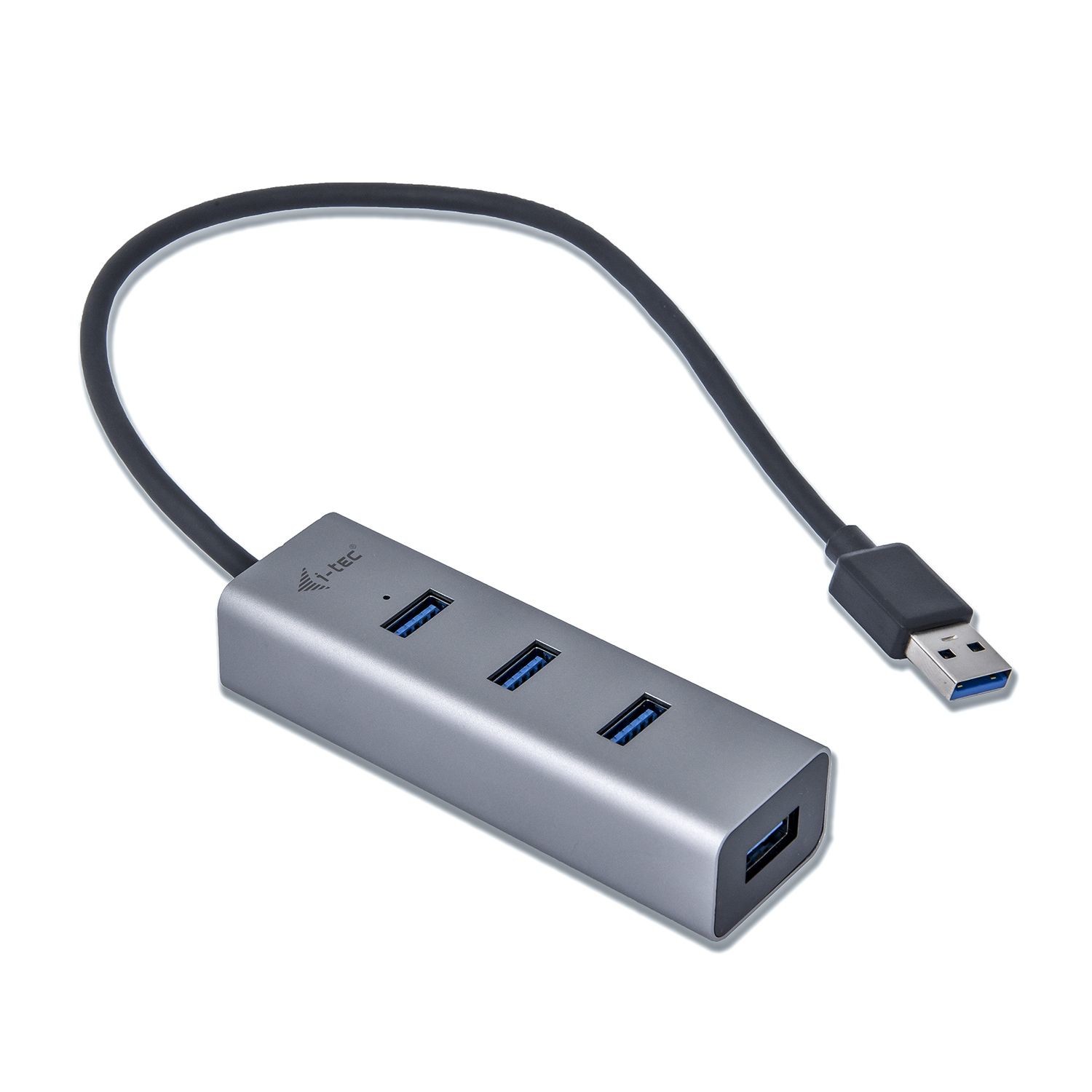 Metal U3HUBMETAL403 HUB de Interface USB 3.2 GEN 1 (3.1 GEN 1) TYPE-A 5000 Mbit/s Cinzento