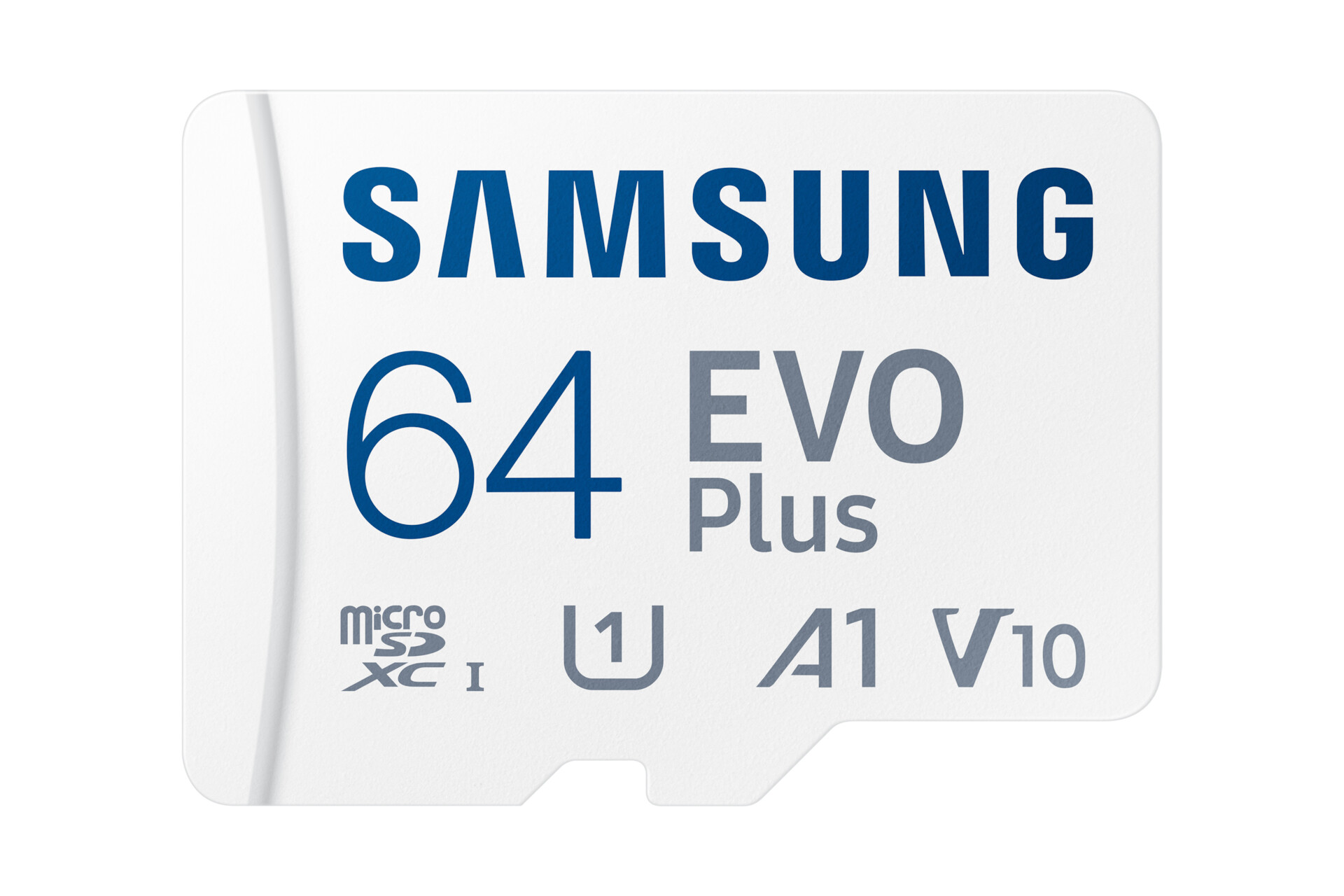 MicroSD SAMSUNG 64GB Evo Plus UHS-I SDHC U1 V10 A1 C/adaptador