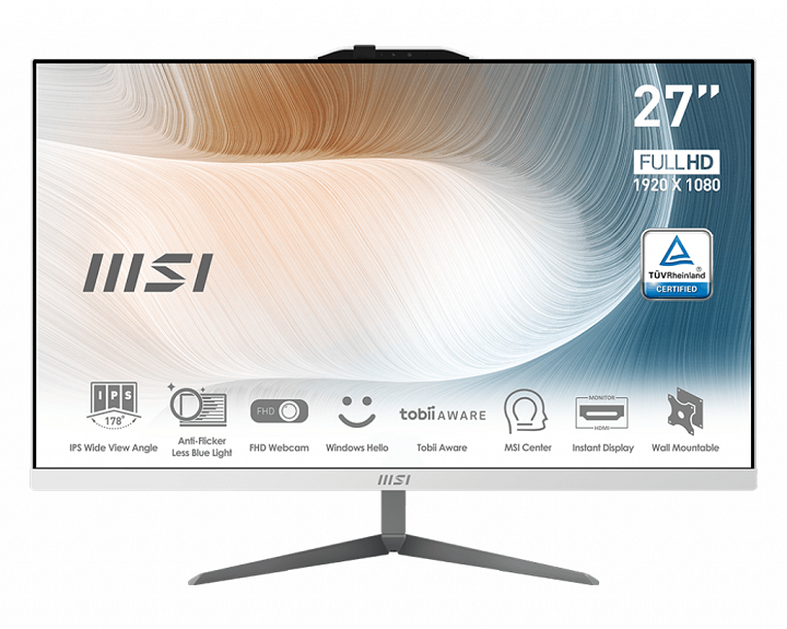 MSI Modern AM272 12M-214EU I7-1260P 8GB DDR4 512GB SSD 27'' FHD, Iris Xe Graphics W11H 3Yr